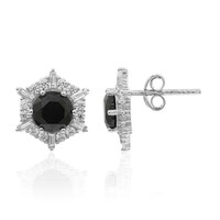 Orecchini in argento con Spinello Nero