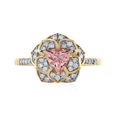 Anello in oro con Morganite AAA (D'vyere)