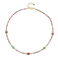 Collana in argento con Quarzo Fragola