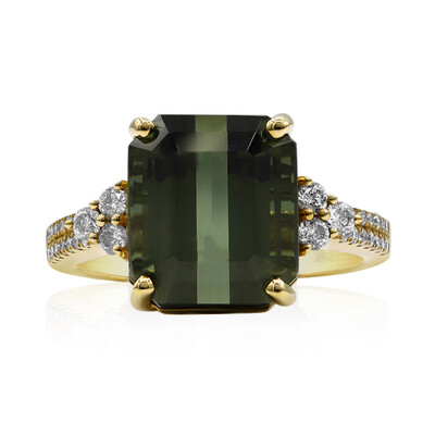 Anello in oro con Tormalina Neon del Congo (CIRARI)