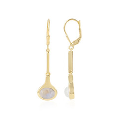 Orecchini in argento con Pietra di Luna Blu (KM by Juwelo)
