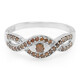 Anello placcato in platino con Diamante Fancy