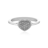 Anello in argento con Diamante I2 (I)