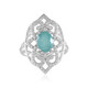 Anello in argento con Grandidierite