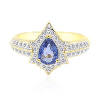 Anello in oro con Zaffiro Ceylon