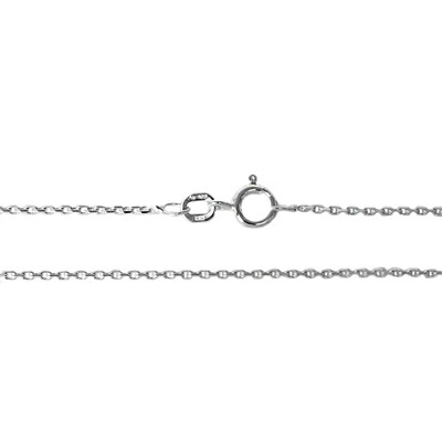 Catena forzatina diamantata in argento 925 - 50 cm - 2,61 g
