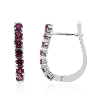Orecchini in argento con Rodolite