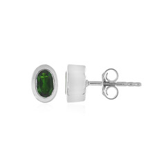 Orecchini in argento con Diopside Russo
