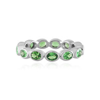 Anello in argento con Tsavorite della Tanzania (de Melo)