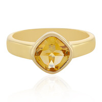 Anello in argento con Citrino