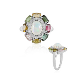 Anello in argento con Opale di Welo