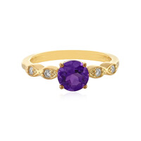 Anello in argento con Ametista Siberiana
