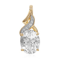 Ciondolo in oro con Quarzo Herkimer (Amanda Adkins)