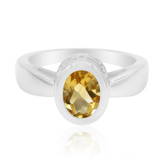Anello in argento con Citrino