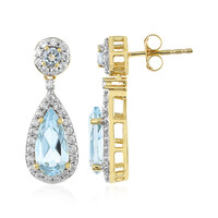 Orecchini in argento con Topazio Blu Cielo