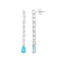 Orecchini in argento con Topazio Paraiba