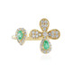 Anello in argento con Smeraldo Russo