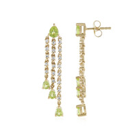 Orecchini in argento con Peridoto