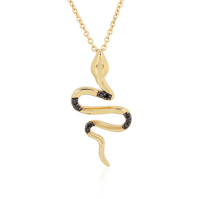 Collana in argento con Diamante Nero