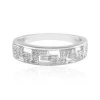 Anello in argento con Diamante I2 (I)