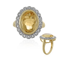 Anello in argento con Citrino