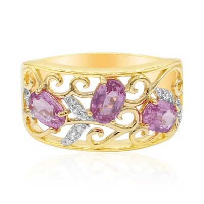 Anello in oro con Zaffiro Rosa (Adela Gold)