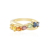 Anello in argento con Zaffiro Rosa