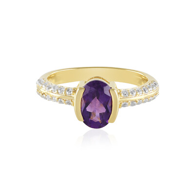 Anello in argento con Ametista Siberiana