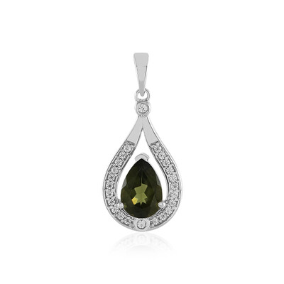 Ciondolo in argento con Moldavite