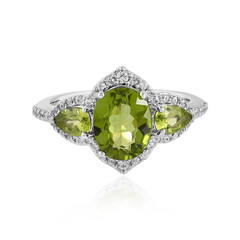 Anello in argento con Peridoto Arizona