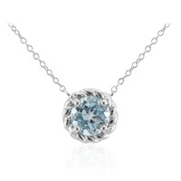 Collana in argento con Topazio Blu Cielo