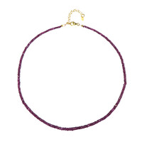 Collana in argento con Zaffiro Rosa