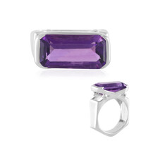 Anello in argento con Ametista Siberiana (de Melo)