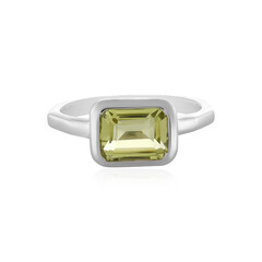 Anello in argento con Quarzo Limone