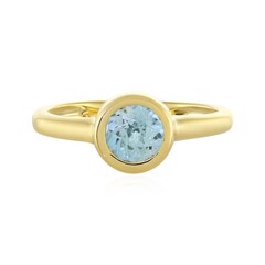 Anello in argento con Topazio Blu Svizzero