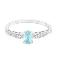 Anello in argento con Apatite Blu
