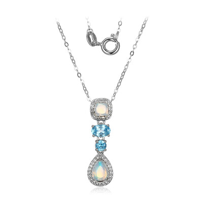 Collana in argento con Opale di Welo