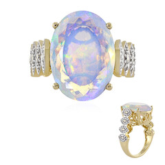 Anello in oro con Opale di Welo AAA (AMAYANI)