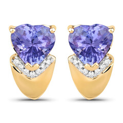 Orecchini in oro con Tanzanite AAA (AMAYANI)