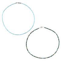 Collana in argento con Apatite Blu