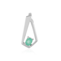 Ciondolo in argento con Smeraldo Russo