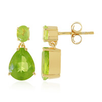 Orecchini in argento con Peridoto