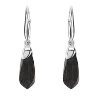Orecchini in argento con Quercia Nera