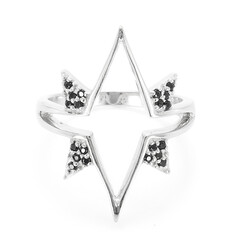 Anello in argento con Spinello Nero