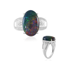 Anello in oro con Opale Matrice Andamooka (AMAYANI)
