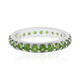 Anello in argento con Diopside Russo
