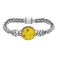 Bracciale in argento con Ambra
