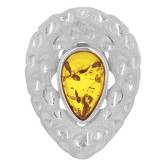 Ciondolo in argento con Ambra