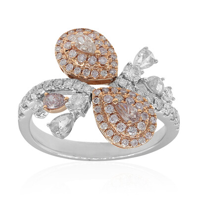 Anello in oro con Diamante Rosa I1 (CIRARI)