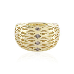 Anello in oro con Diamante Champagne I2 (Ornaments by de Melo)